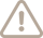 Beige warning triangle icon with an exclamation mark.