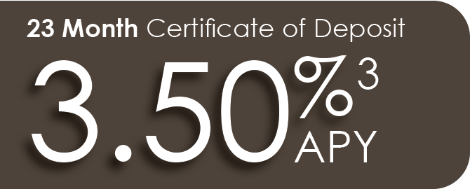 23-month CD for 3.55 percent APY