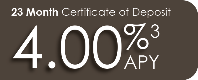 23-month CD for 3.55 percent APY