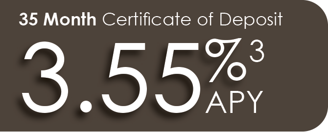 23-month CD for 3.55 percent APY